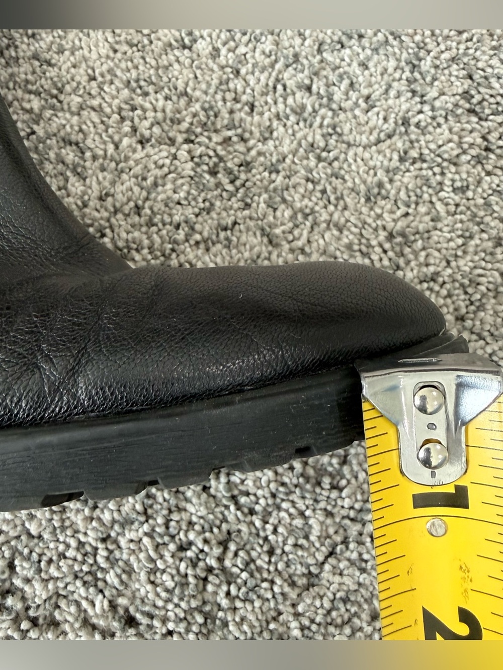 Gianni Bini Black Leather Rhinestones Combat Moto Pull On Boots Women’s US 9M - Picture 13 of 15
